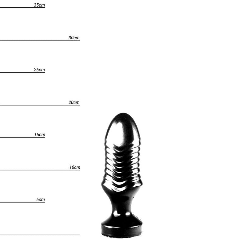 Dinoo - Rugops - Dildo - 18 x 5,4 cm - Zwart