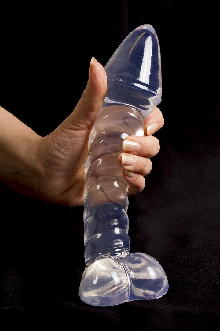 Dinoo - Lesotho - Dildo Met Balzak - Transparant