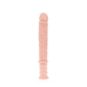 Dinoo - Damocles - XXL Dildo Met Handvat - 42,5 x 4,5 cm - Lichte Huidskleur