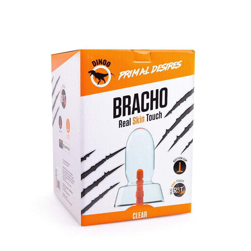 Dinoo Primal Desires - Bracho - Grote Dildo Met Zuignap - Transparant