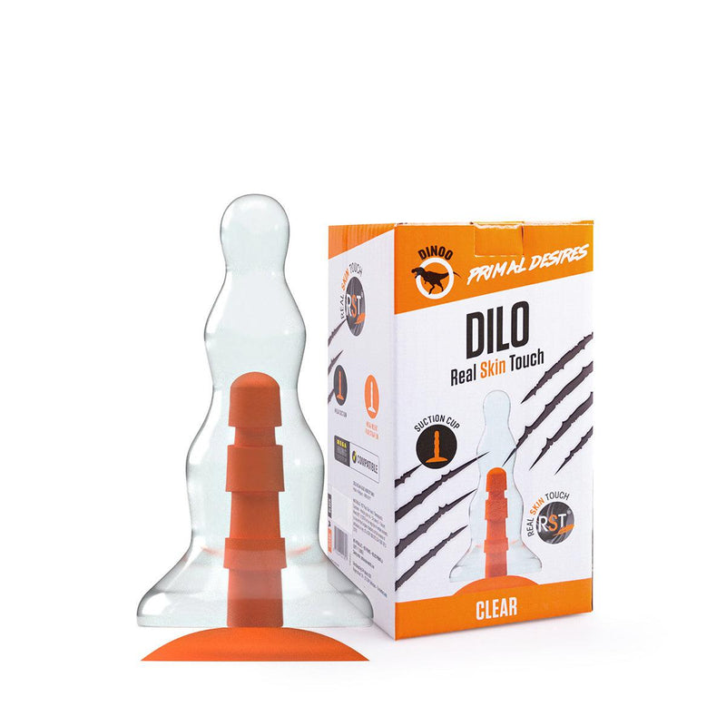 Dinoo Primal Desires - Dilo - Grote Dildo Met Zuignap - Transparant