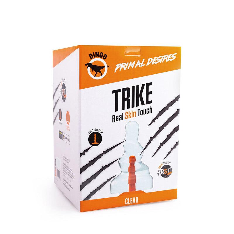 Dinoo Primal Desires - Trike - Grote Dildo Met Zuignap - Transparant