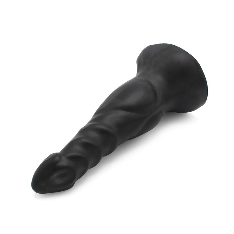 Dinoo - XXL Anaal Dildo - Amorino - 25.5 x 7.4 cm - TPE - Zwart