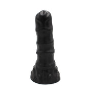 Dinoo - XXL Anaal Dildo - Met Ribbels - TPE - Zwart