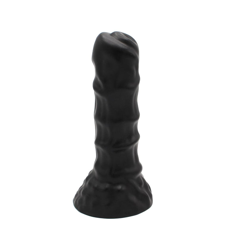 Dinoo - XXL Anaal Dildo - Met Ribbels - TPE - Zwart