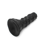 Dinoo - XXL Anaal Dildo - Met Ribbels - TPE - Zwart