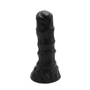 Dinoo - XXL Anaal Dildo - Met Ribbels - TPE - Zwart
