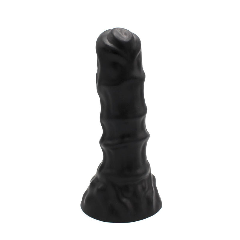 Dinoo - XXL Anaal Dildo - Met Ribbels - TPE - Zwart