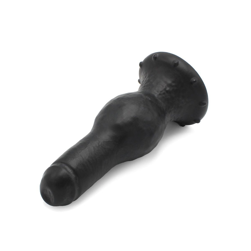 Dinoo - XXL Anaal Dildo - Bolvormige Verdikking - TPE - Zwart