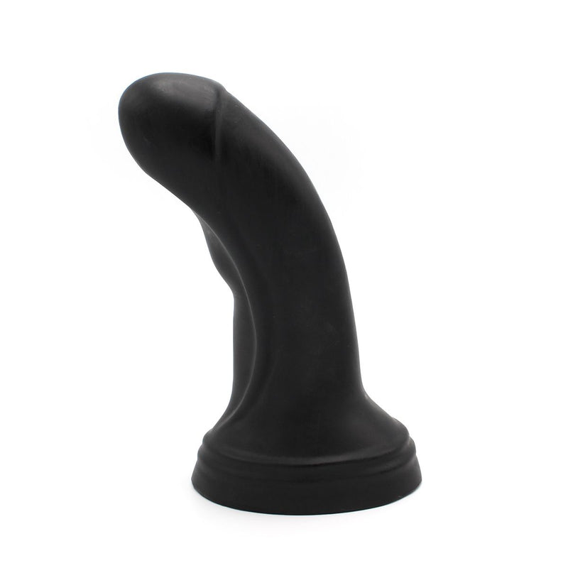 Dinoo - XXL Anaal Dildo - Met Kromming - TPE - Zwart