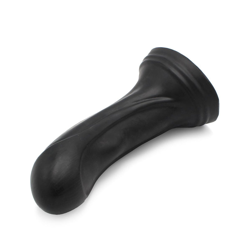 Dinoo - XXL Anaal Dildo - Met Kromming - TPE - Zwart