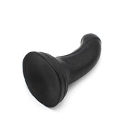 Dinoo - XXL Anaal Dildo - Met Kromming - TPE - Zwart