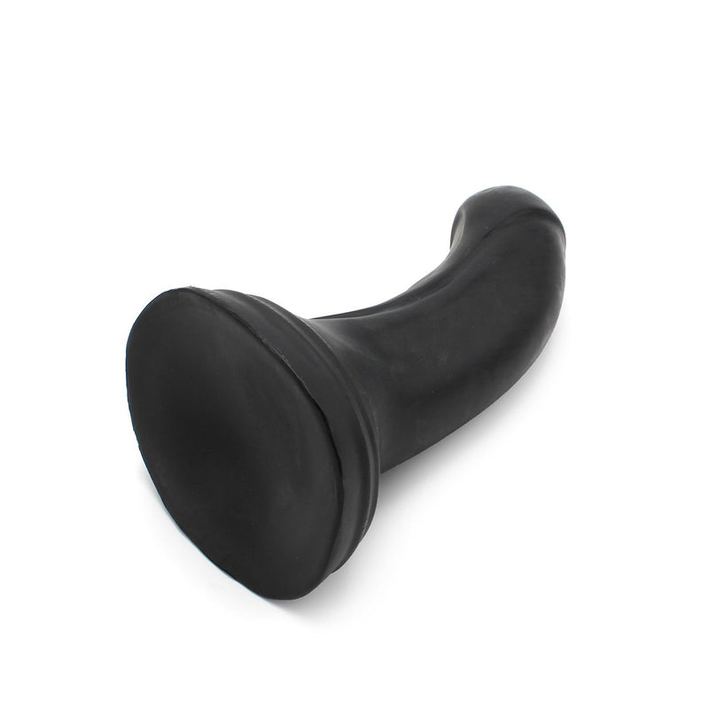 Dinoo - XXL Anaal Dildo - Met Kromming - TPE - Zwart
