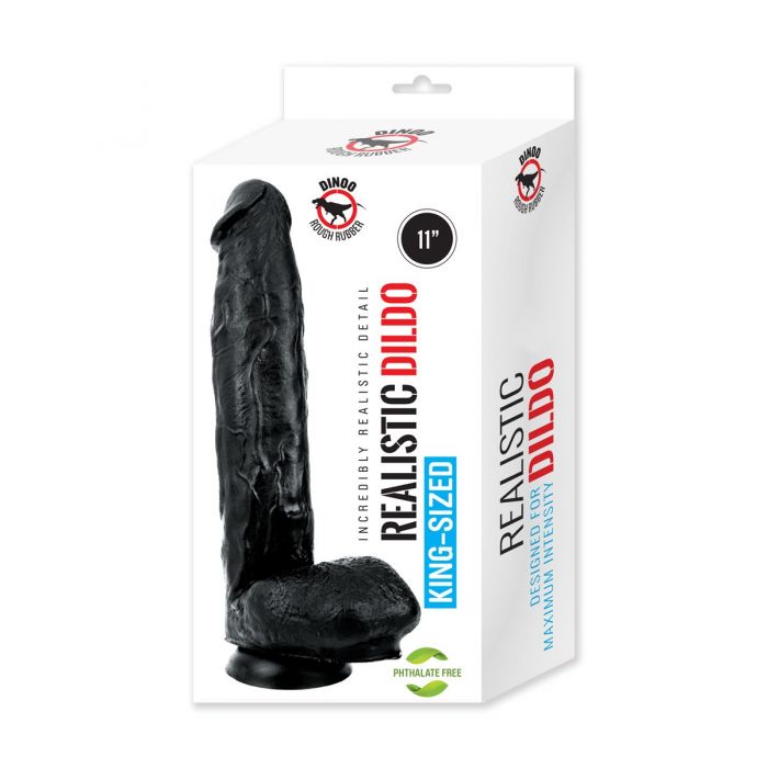 Dinoo - Monster - XXL Dildo - 28 x 5,5 cm - Zwart