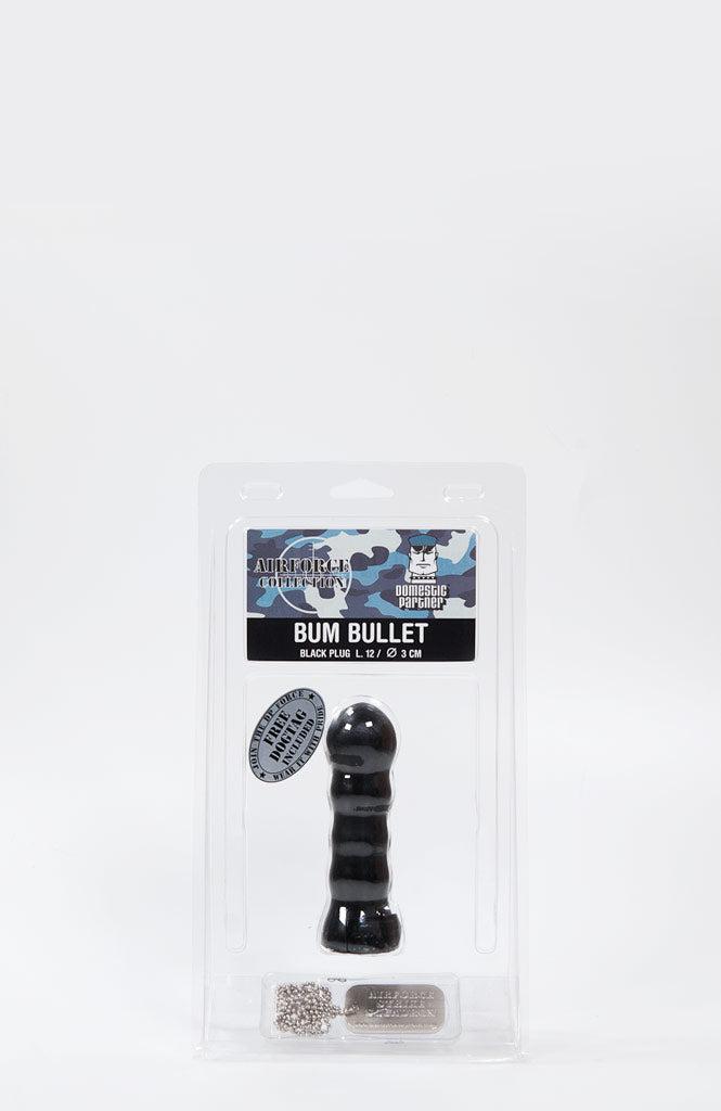 Domestic Partner - Bum Bullet - Buttplug - 12 x 3 cm - Zwart
