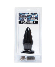 Domestic Partner - Starfighter - Large - Buttplug - 16 x 6 cm - Zwart