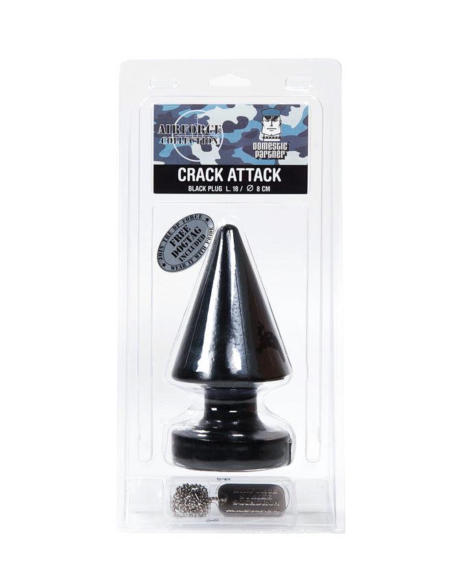 Domestic Partner - Crack Attack - Buttplug - 18 x 8 cm - Zwart