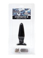 Domestic Partner - Starfighter - Medium - Buttplug - 15 x 4 cm - Zwart