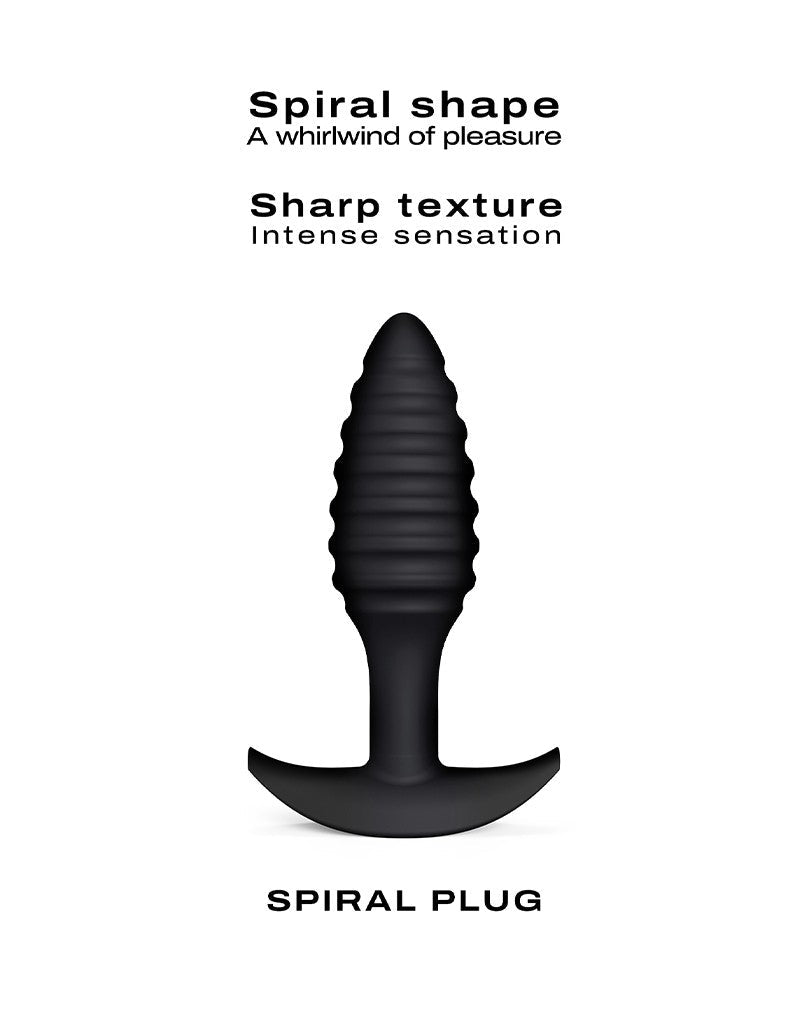 Dorcel - Buttplug - Spiraalvormige Buttplug - Anaal Speeltje - Siliconen - Zwart