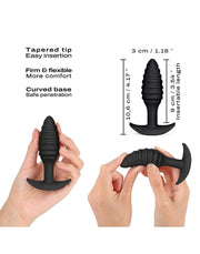 Dorcel - Buttplug - Spiraalvormige Buttplug - Anaal Speeltje - Siliconen - Zwart