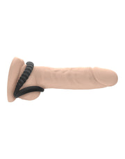 Dorcel - Dual Ring - Siliconen Rekbare Cockring - Zwart
