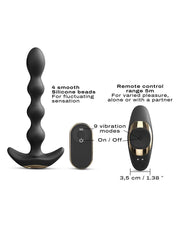 Dorcel - Flexi Balls - Anale Vibrator Met Afstandsbediening - Zwart