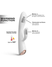 Dorcel - Flexi Rabbit - Verwarmde Rabbit Vibrator - Wit