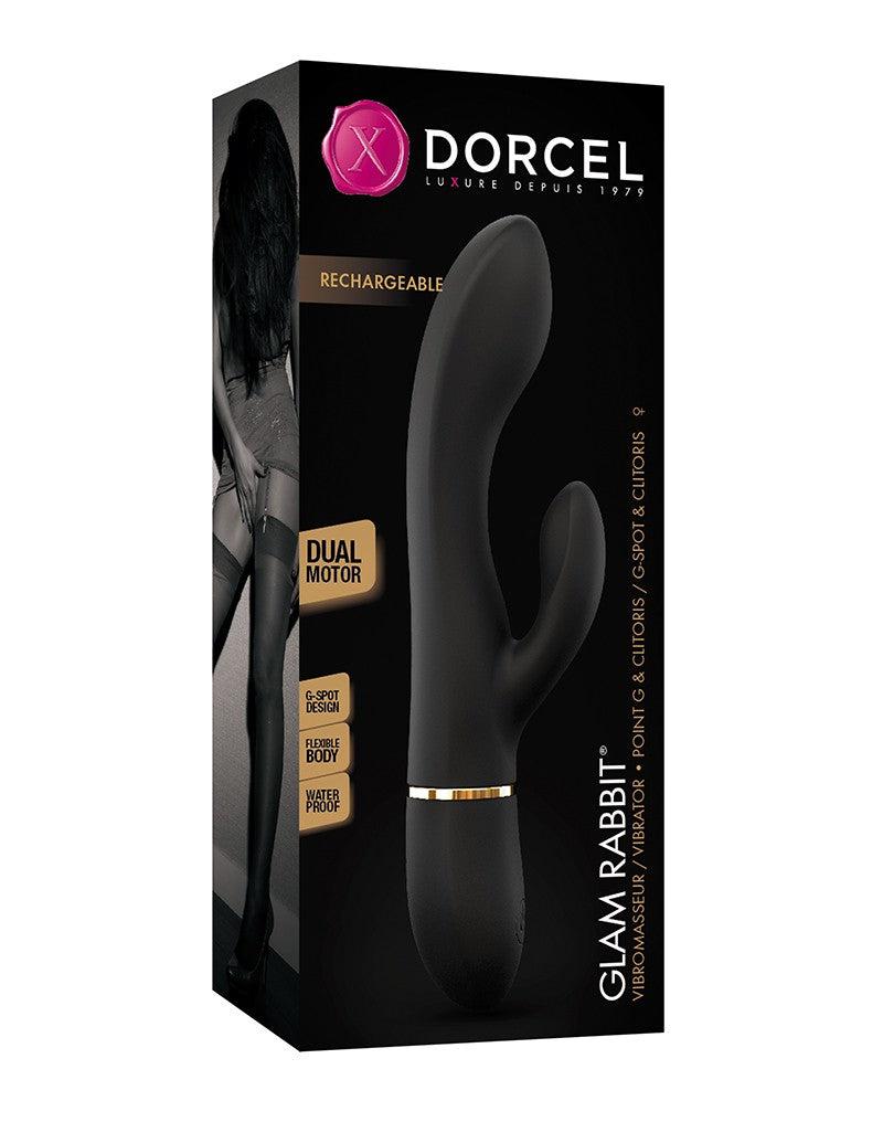 Dorcel - Glam Rabbit - Flexibele Rabbit Vibrator - Zwart