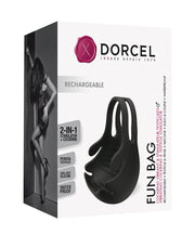 Dorcel - Fun Bag - Vibrerende Cockring En Testikel Stimulator - Zwart