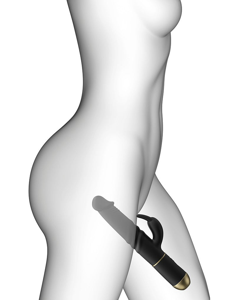 Dorcel - Furious Rabbit 2.0 - Roterende En Stotende Vibrator - Zwart
