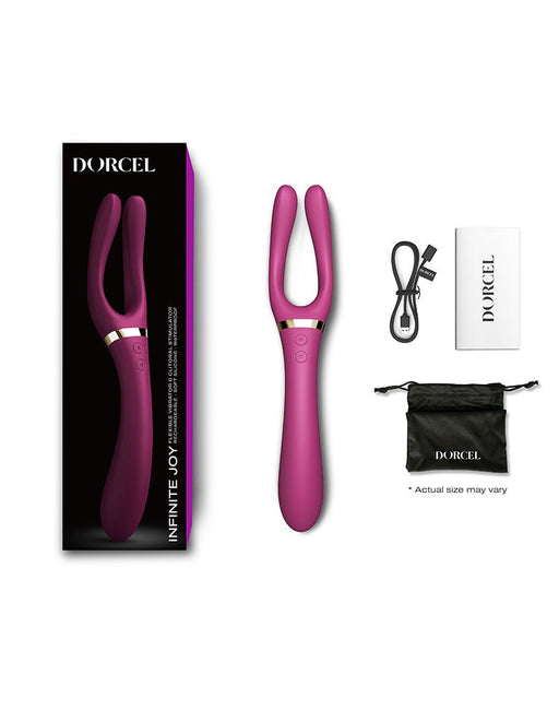 Dorcel - Infinite Joy - Multi Vibrator - Met Twee 360° Flexibele Armen - Roze