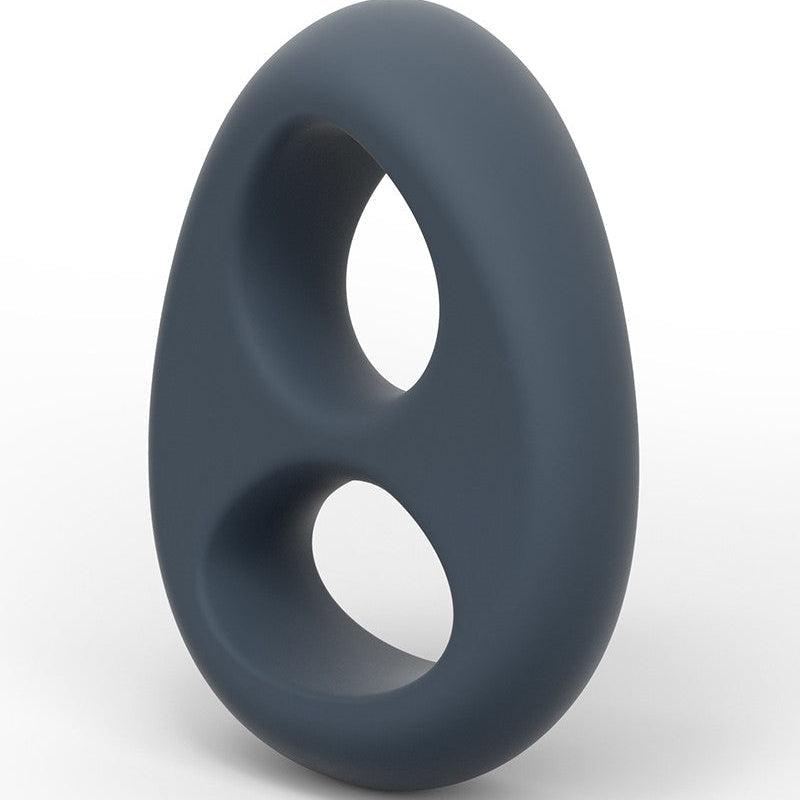 Dorcel - Liquid Soft Teardrop - Siliconen Rekbare Cockring - Opening voor Penis en Opening voor Testikels