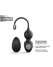 Dorcel - Love Balls - Vibrerende Kegel Balls Met Afstandsbediening - Zwart