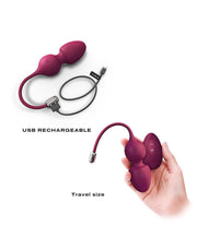Dorcel - Love Balls - Vibrerende Kegel Balls Met Afstandsbediening- plum