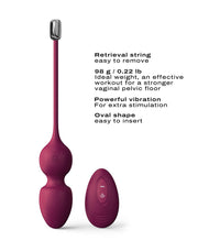 Dorcel - Love Balls - Vibrerende Kegel Balls Met Afstandsbediening- plum
