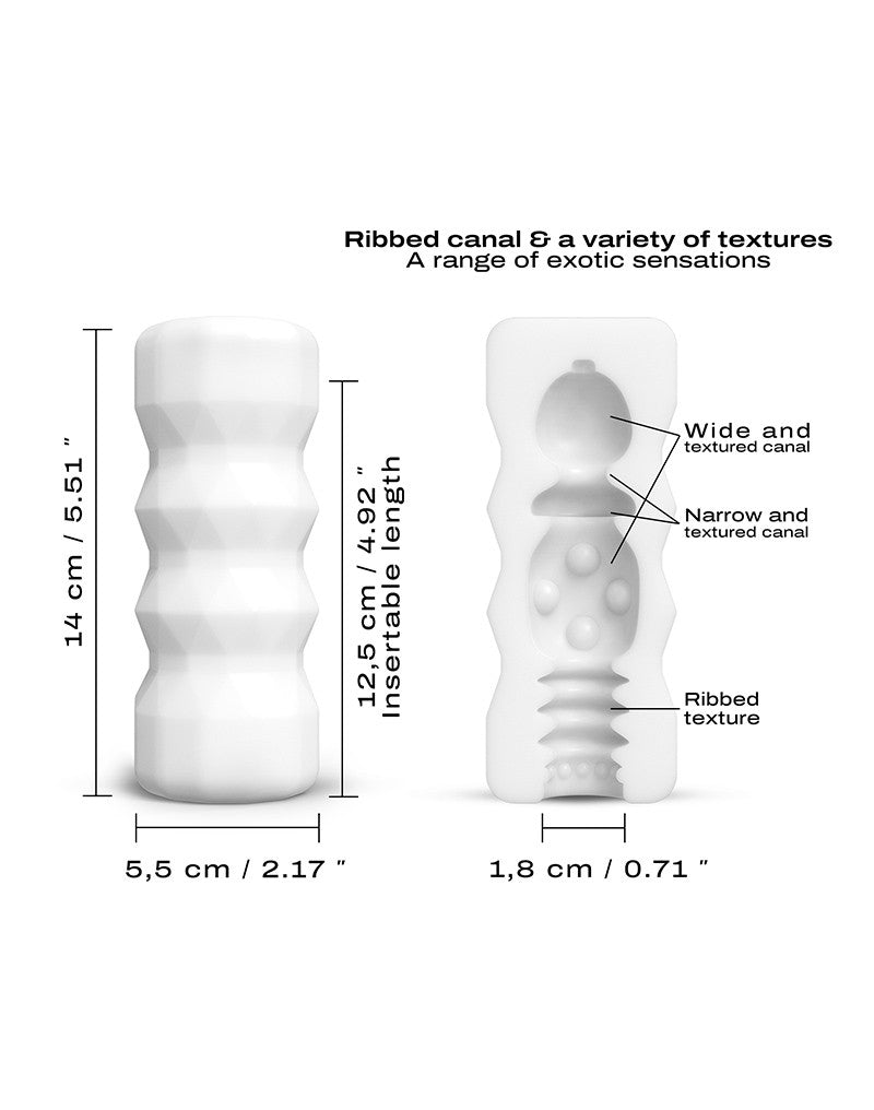 Dorcel - Masturbator Cup met Structuur - Exotic - Wit