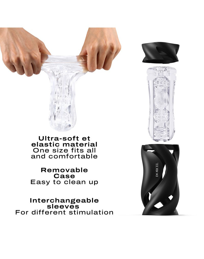 Dorcel - Deep Blow - Masturbator Met Sleeve - Wit