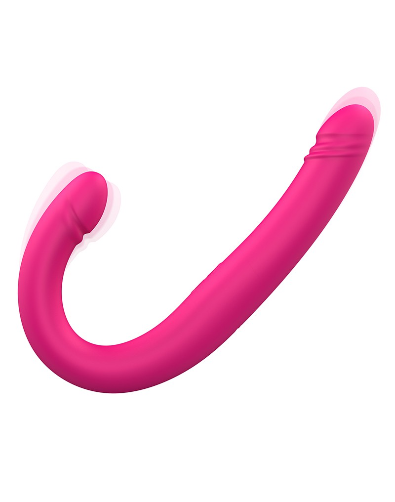 Dorcel - Orgasmic Double Do - Dubbele Vibrerende En Stotende Dildo - Roze