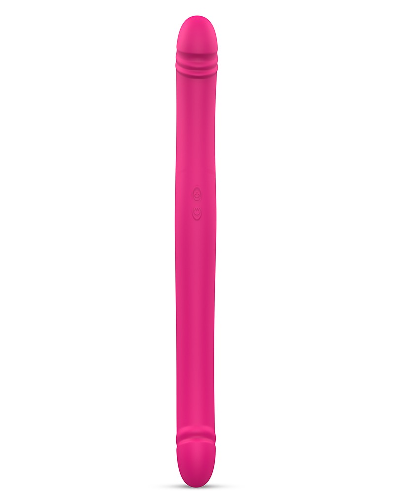 Dorcel - Orgasmic Double Do - Dubbele Vibrerende En Stotende Dildo - Roze