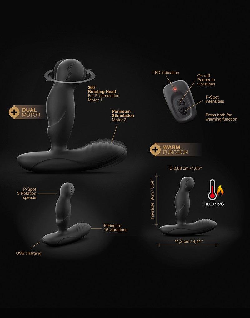Dorcel - P-Swing - Prostaat Vibrator - Met Afstandsbediening - Zwart