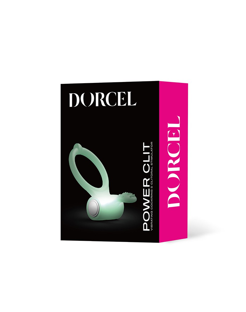 Dorcel - Power Clit - Glow In The Dark - Vibrerende Cockring Met Clitoris Stimulator