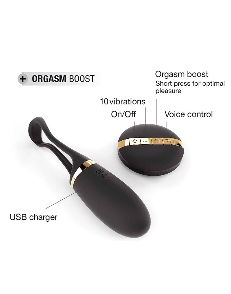 Dorcel - Secret Delight - Vibrerend Ei - Met Voice Control - Zwart