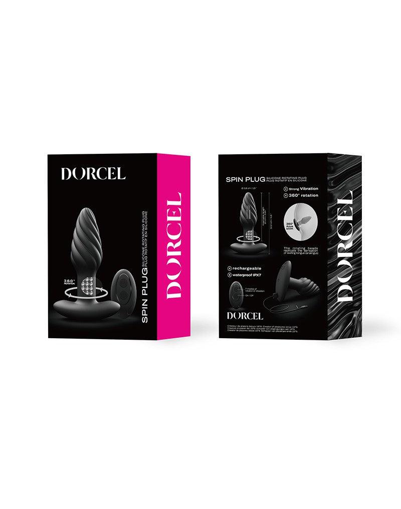 Dorcel - Spin Plug - 360 Graden Roterende Vibrerende Anaal Plug - Zwart