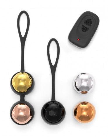 Dorcel - Vibrerende Geisha Balls Met Afstandsbediening En Verwisselbare Gewichten