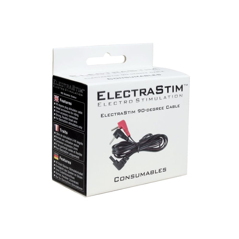 ElectraStim - Electrosex - Kabel met 90 Graden Plugs