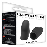 ElectraStim - Electrosex - Siliconen E-stim Vingerhoesjes - Zwart