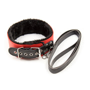 Fixxx - BDSM Bondageset - Gevoerd met Bont - Rood/Zwart-Erotiekvoordeel.nl