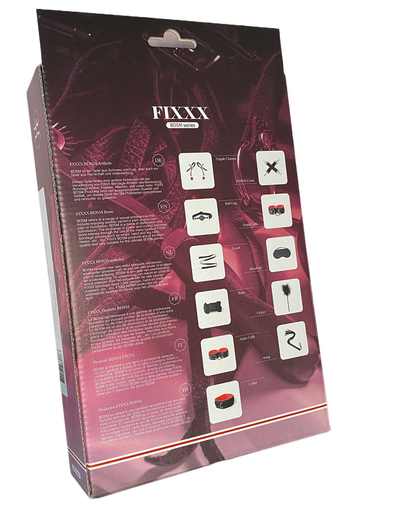 Fixxx - BDSM Set - #ListenTight - 11 delen - Zwart/Rood-Erotiekvoordeel.nl