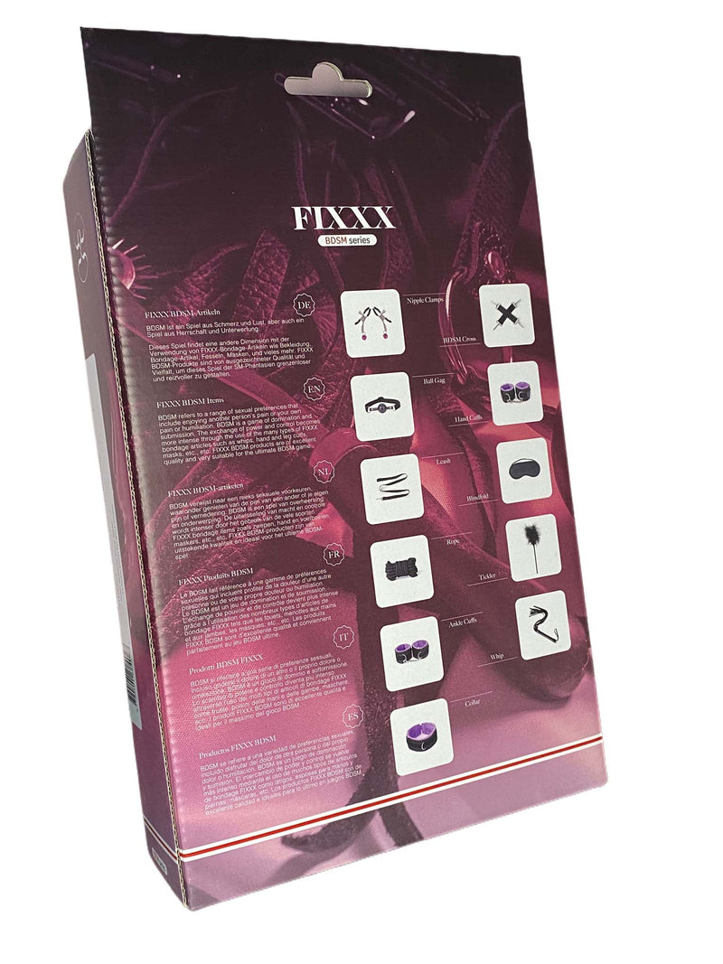 Fixxx - BDSM Set - #PurpleHaze- 11 delen - Zwart/Paars-Erotiekvoordeel.nl