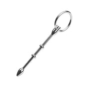 Fixxx - Catheter Penis Plug met 3 Kralen en Ring - RVS - Zilver-Erotiekvoordeel.nl